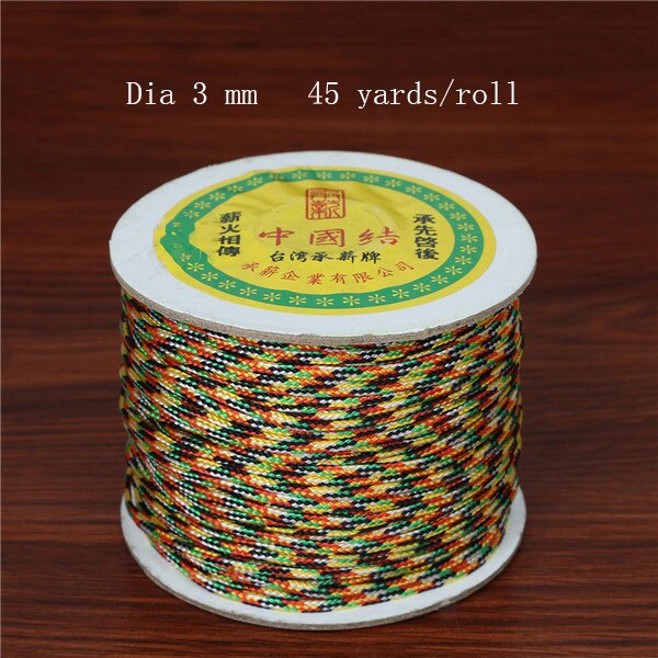 Tali Multi Warna Nylon Cords Thread Chinese Knot Pancawarna Lima Warna