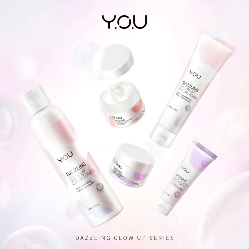 [BPOM][100%ORI&amp;READY]YOU Dazzling Glow Up Toner | Mencerahkan Melembapkan Skin Care Brightening + Hyaluronic Acid Niacinamide