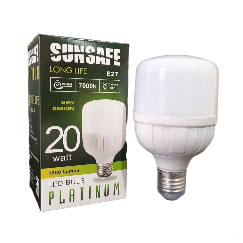 Paket 10 Pcs SUNSAFE Platinum Lampu LED Capsule 20 Watt