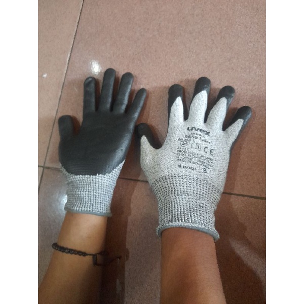 Sarung tangan pelindung tahan potong UVEX Unidur 6659 Safety Gloves Original