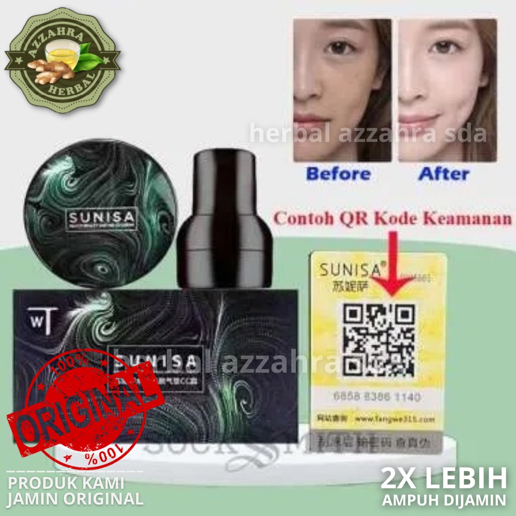 𝐎𝐑𝐈𝐆𝐈𝐍𝐀𝐋 SUNISA Air Cushion BB Cream / Foundation / Bedak Waterproof Anti Air Tahan Lama