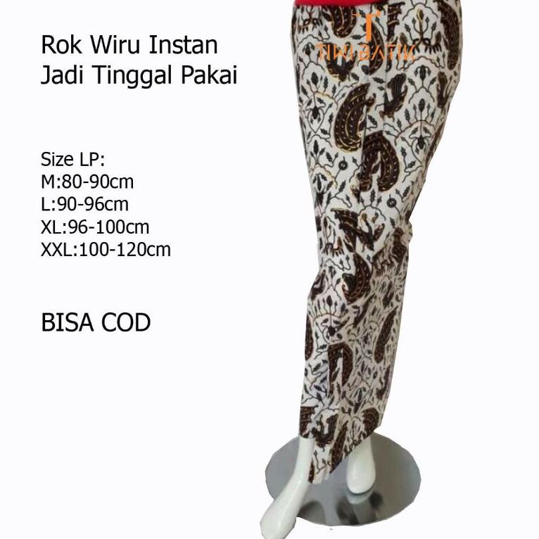 LANGSUNG KIRIM Rok Jarik Wiru Wanita Batik Motif Jogja Adat Jawa Tinggal Pakai
