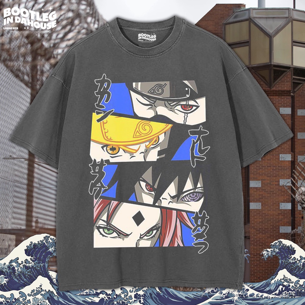 NARUTO SHIPPUDEN Oversize T-shirt / Kaos Oversize NARUTO SHIPPUDEN