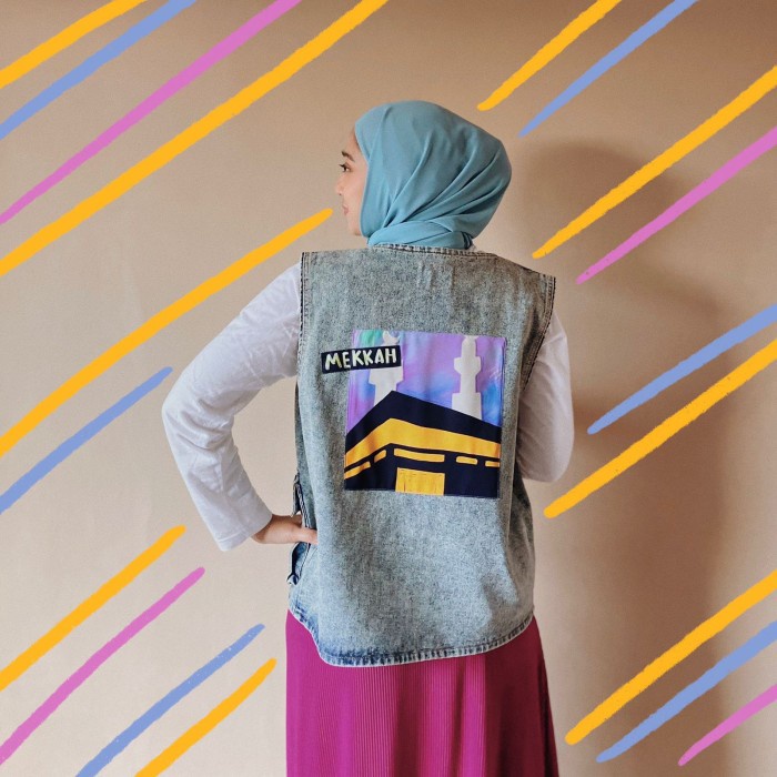 TERBARU Mekkah Jeans Vest /VEST RAJUT/VEST WANITA/VEST PRIA/VEST VINTAGE/VEST KOREA/VEST CROP