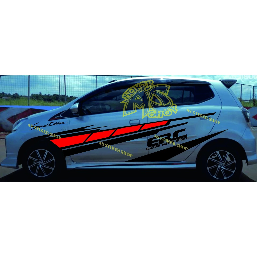 stiker sticker mobil daihatsu ayla promo stiker mobil daihatsu ayla agya keren