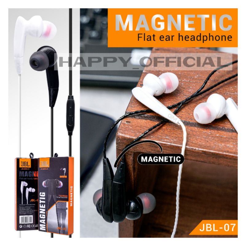 HF HEADSET STEREO JBL-07 MAGNETIC SUPER BASS