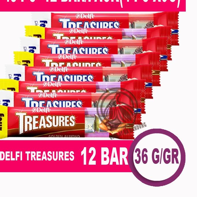 

➾ Coklat Delfi Treasure Golden Almond 12 Bar X 36gr - Cokelat Delfi Treasures Isi 48pcs X 9gr Kiloan Cookies and Cream 36 gram X 12 Pak ✰