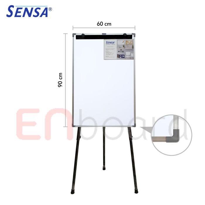 

Flip Chart / Flipchart / Papan Presentasi Non Magnet Sensa 60 x 90 cm