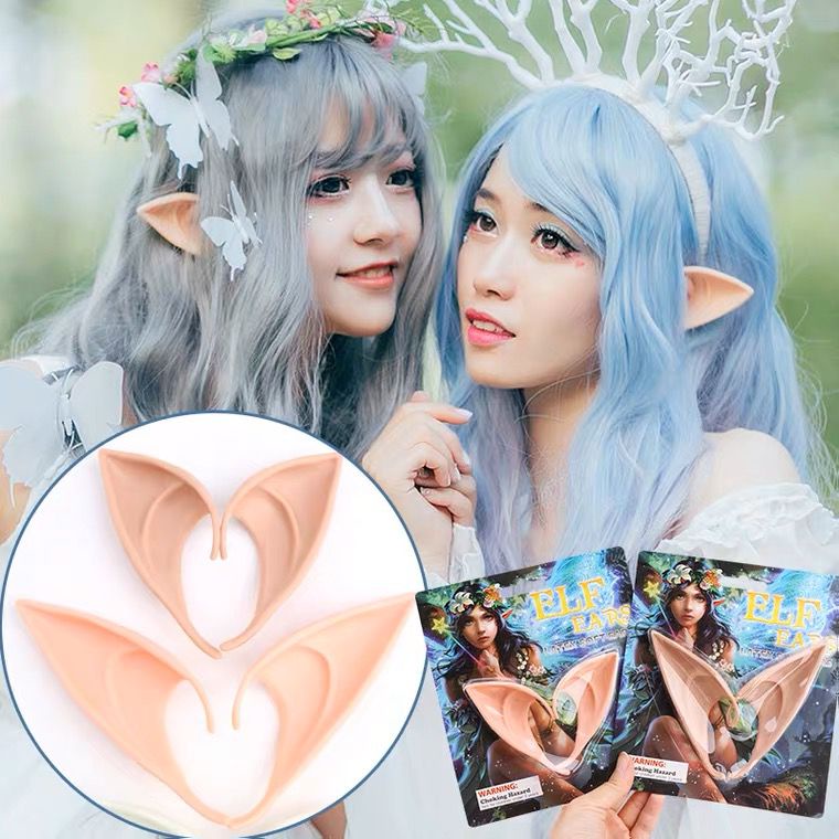 Telinga Elf Peri Cosplay Anime Halloween Silicone Ears Kuping Palsu