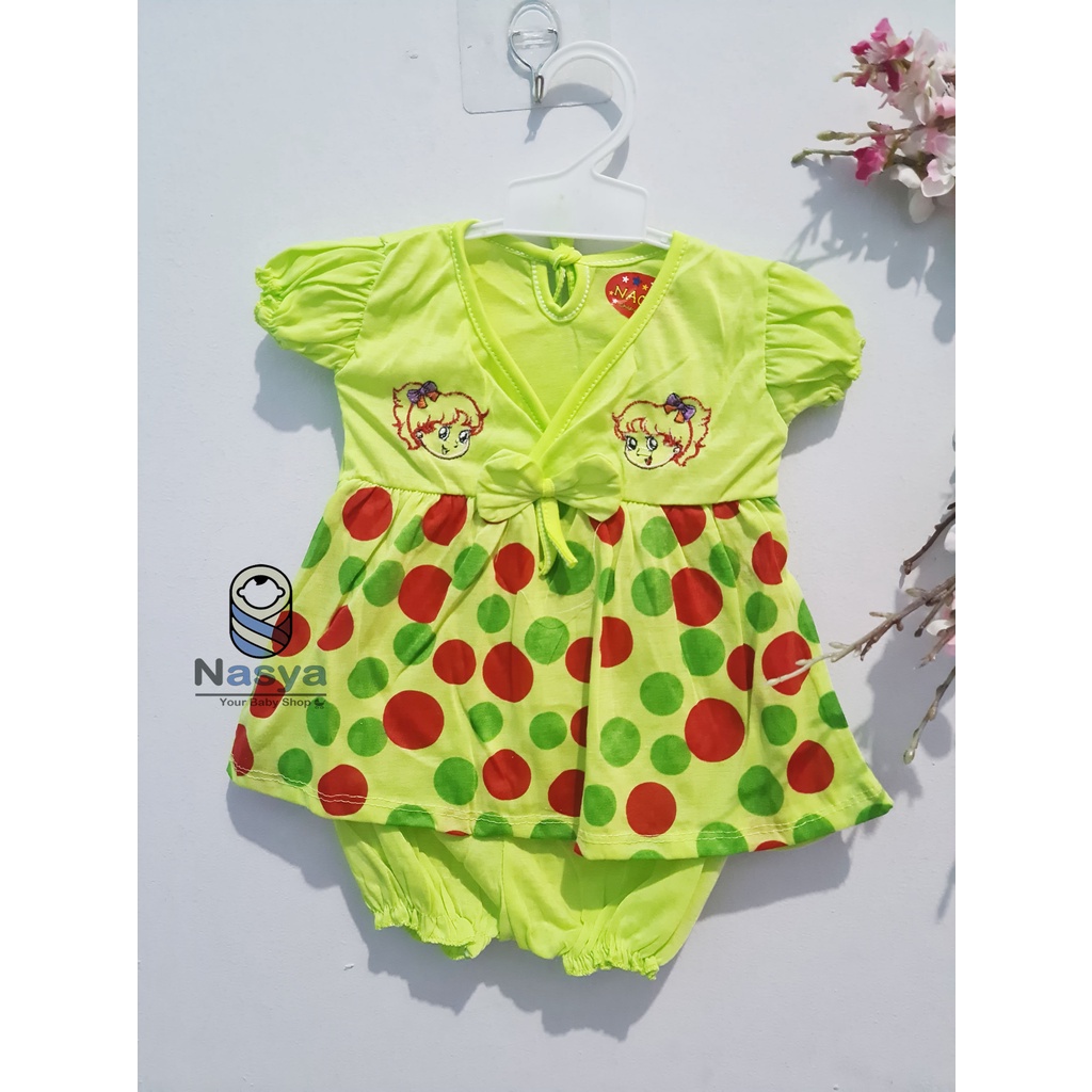 [N-011] Setelan baju Bayi Lucu - motif mahkota (3-6 bulan)