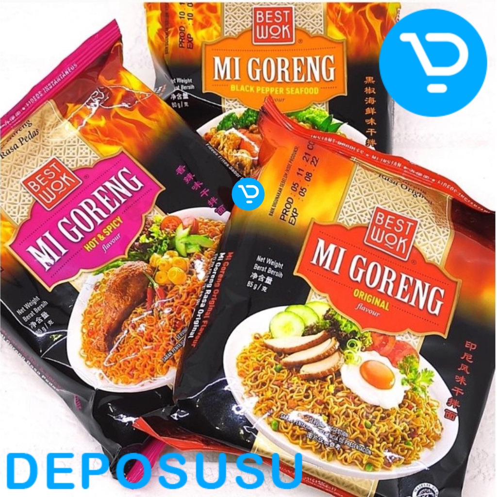 

BEST WOK Mi Instant Mie Goreng Original Hot Spicy Blackpepper Seafood