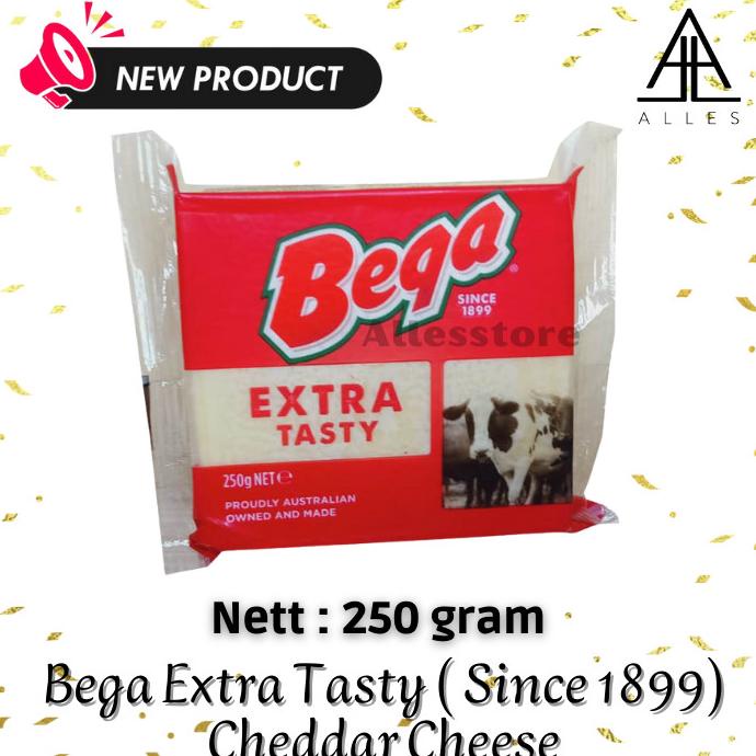 

Keju Bega EXTRA TASTY Cheddar Cheese Australia 250 gram roc04