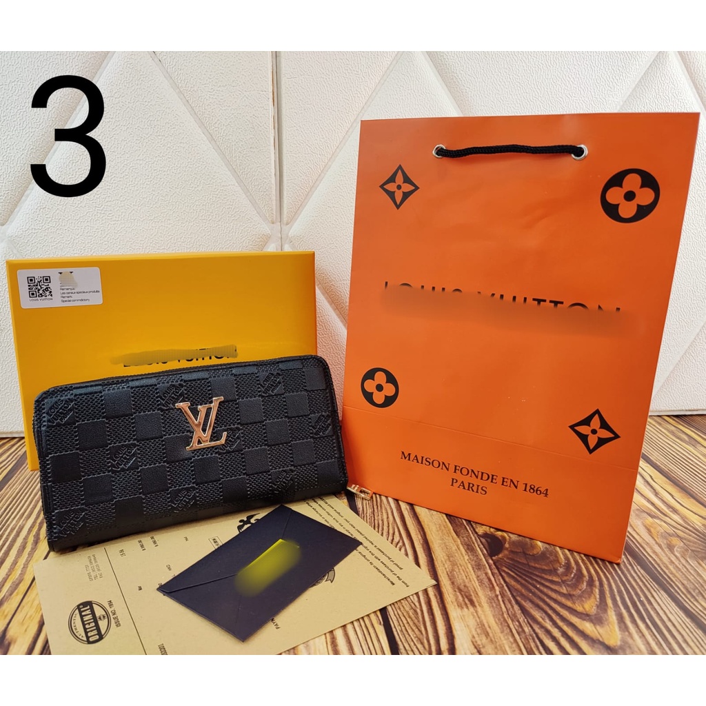 Dompet Wanita Import (Free box+paperbag) - Dompet Wanita Embos Printed long Wallet Import -  long Wallet | Dompet Wanita Elegan | Kualitas Import Premium | Women Wallet nagitabags 0513