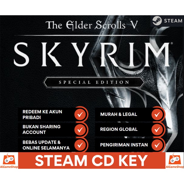 The Elder Scrolls V Skyrim Special Edition Original PC Games Steam