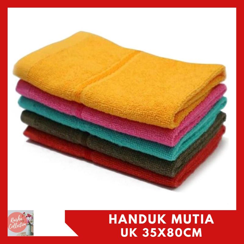 RC HANDUK OLAHRAGA MUTIA BAHAN COTTON UKURAN 35x80