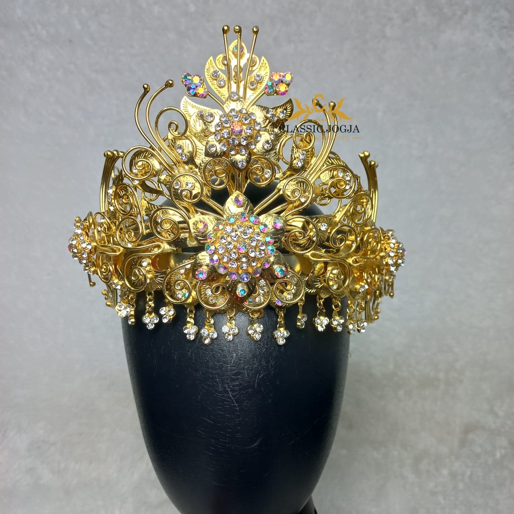 Siger Sunda Janet Premium/mentul/Kembanggoyang/Jurai/Rumbai/Juntai/set manten/siger sunda pengantin 