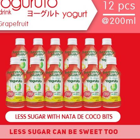 

Suplier1st Yogurt Heavenly Blush Yoguruto Botol Grape Fruit 12 x 200 ml
