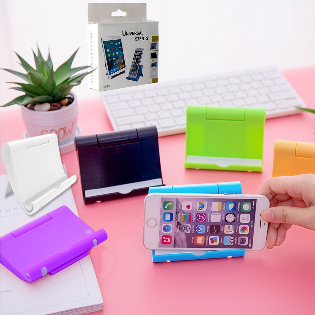 Mini Stand Plastik Holder HP Tablet / Phone Tablet Stand / Phone Tablet Holder / Dudukan HP Tablet / Tatakan Handphone Tablet / Multi Stand HP Tablet Universal Dudukan Kursi Phone Tablet Holder Handphone