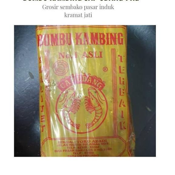

☜ Bumbu Kambing Cap Udang Kiloan ☝