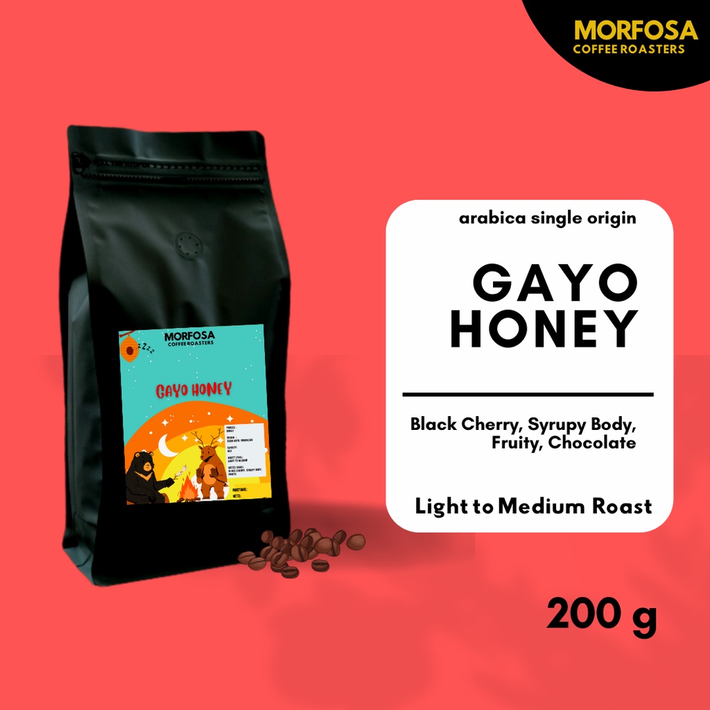

Biji Kopi Bubuk Arabika Gayo Honey 200gr Kopi Aceh Arabica Coffee Bean