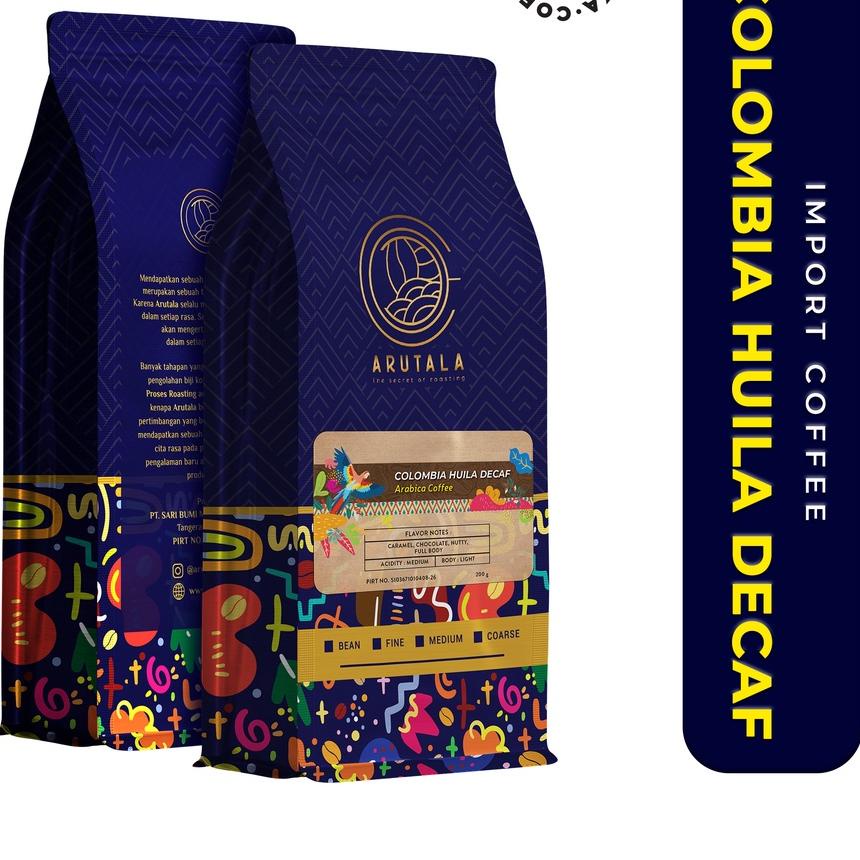 

► ARUTALA Kopi Colombia Decaf Arabika 200 gram ☆