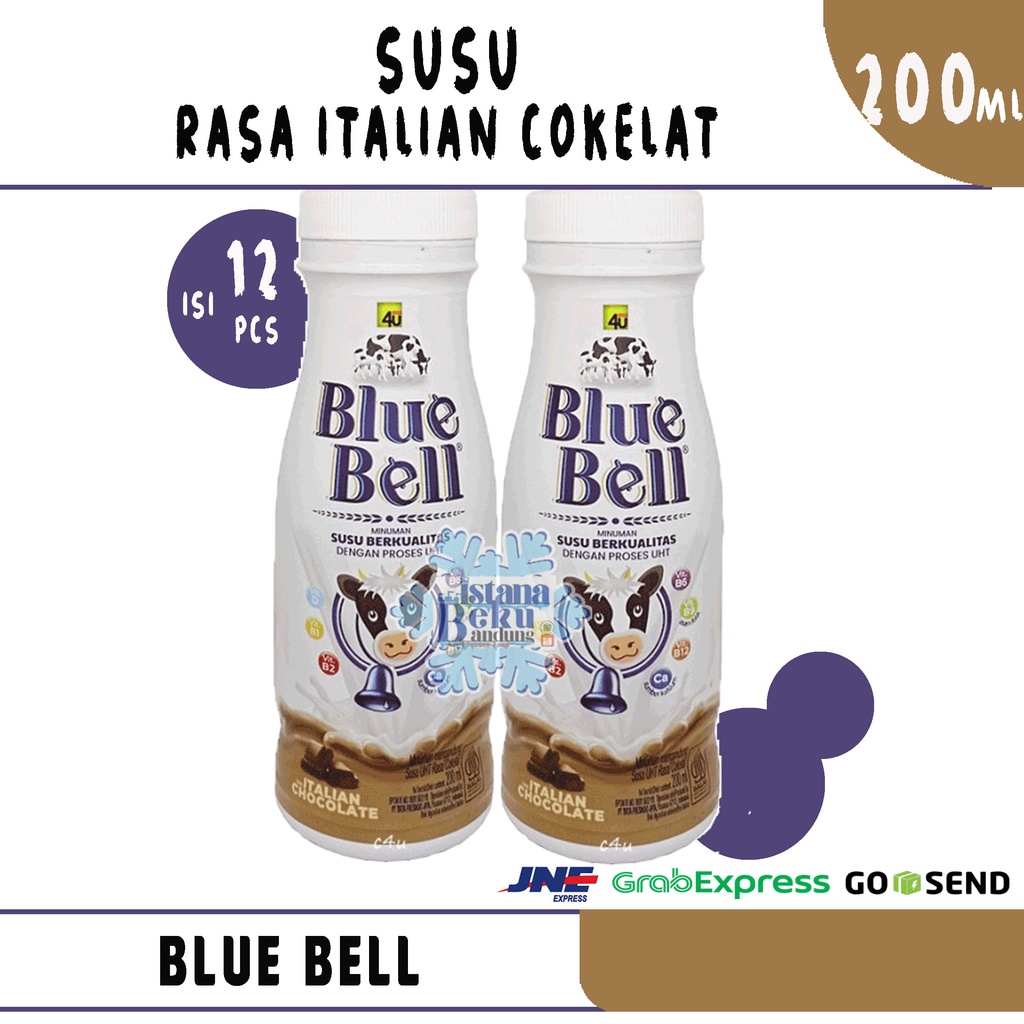 

Blue Bell Susu Rasa Italian Cokelat 200ml (Karton)