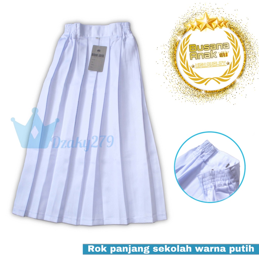 ROK SEKOLAH PANJANG PUTIH ANAK SD