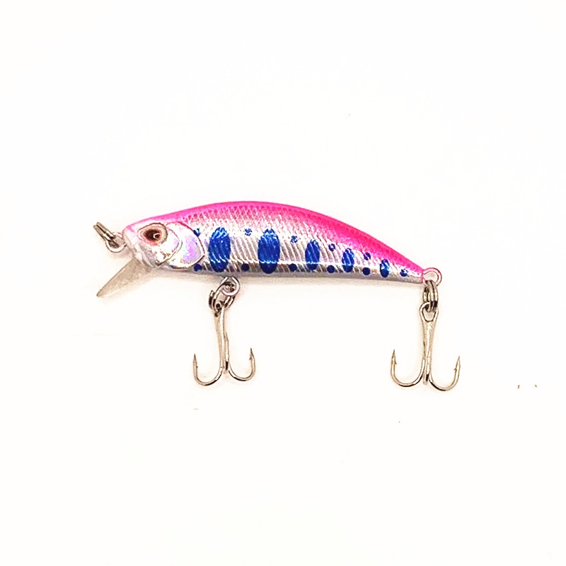 1 Pcs Baru Ikan Kecil Memancing Umpan 5 cm 5g Tenggelam Crankbaits Hooks Ikan Kecil Bass Umpan Engkol Wobbler Ikan Kecil Bass Tackle