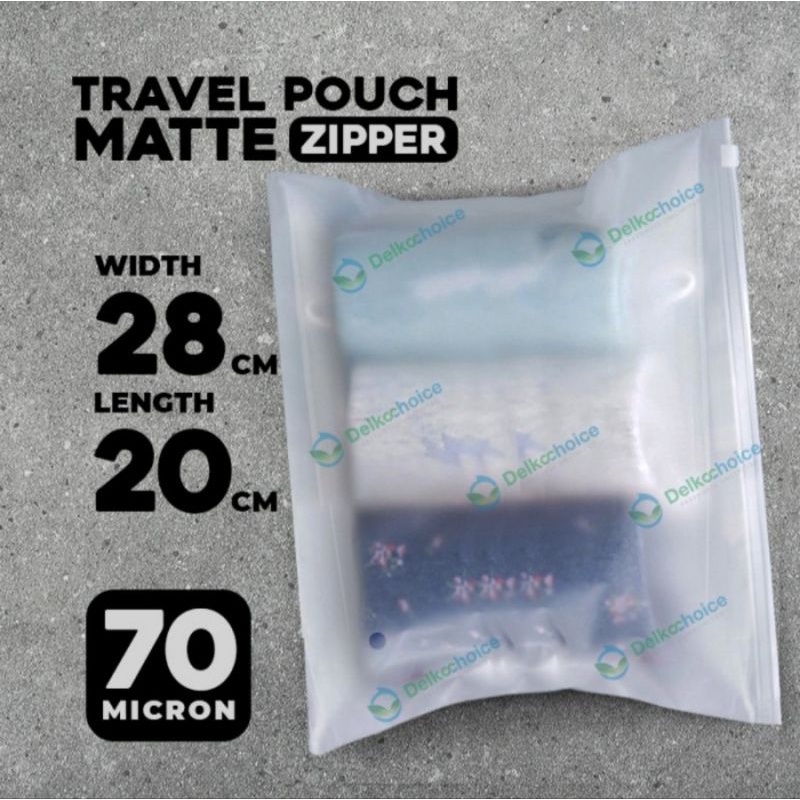 Travel Pouch 28x20 Landscape Pouch Organizer Ziplock Matte