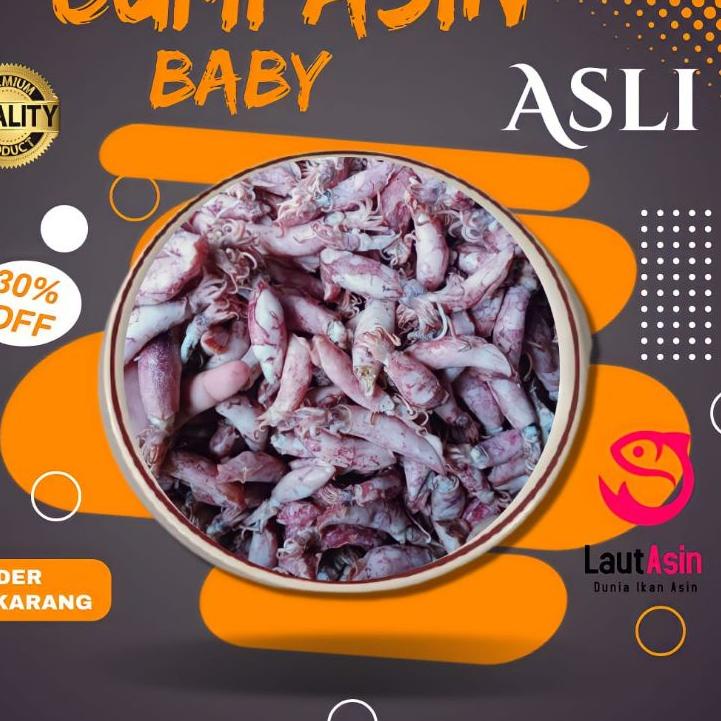 

Stok baru Baby Cumi Asin 1kg Kualitas Super Premium