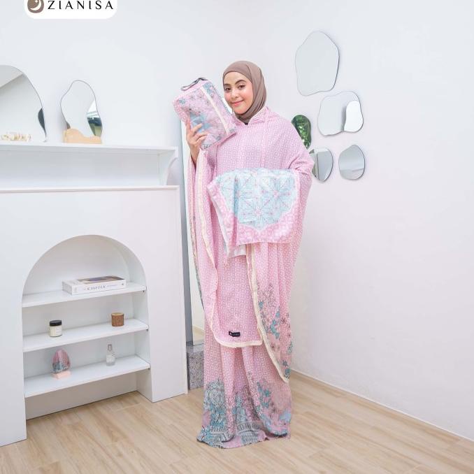 MUKENA ZIANISA SET SAJADAH BORDER RAYYA SERIES ALLSIZE