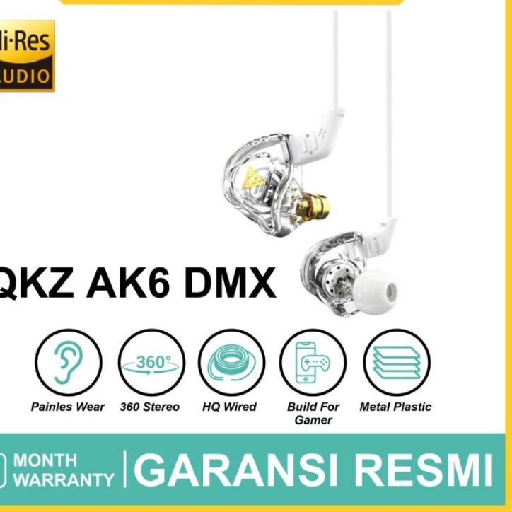 ➾ QKZ AK6 DMX with Mic Basshead HIFI Sound In Ear Monitor Earphone IEM Not AK6 Pro Max ♪
