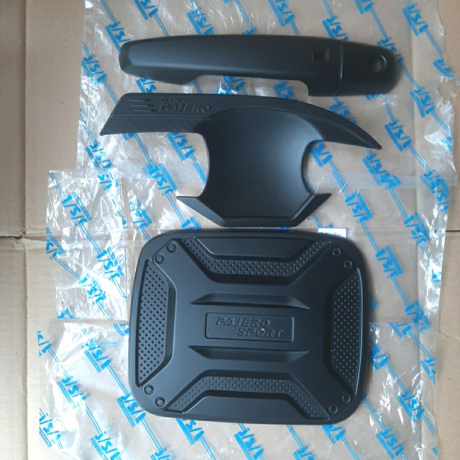 JSL Paket Cover Handle Outer &amp; Tangki Hitam Mobil All New Pajero 2016 2017 2018 2019 2020 2021 2022