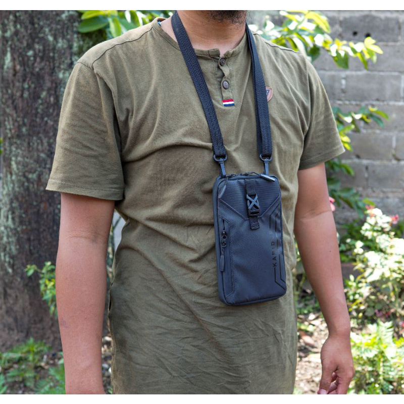 tas selempang KARIDER original / Dompet hp travel /tas dompet bahu pria undersix terlaris