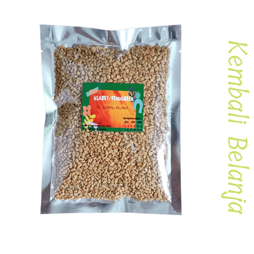 Biji Klabet/ Kelabet/ Fenugreek 100 Gram