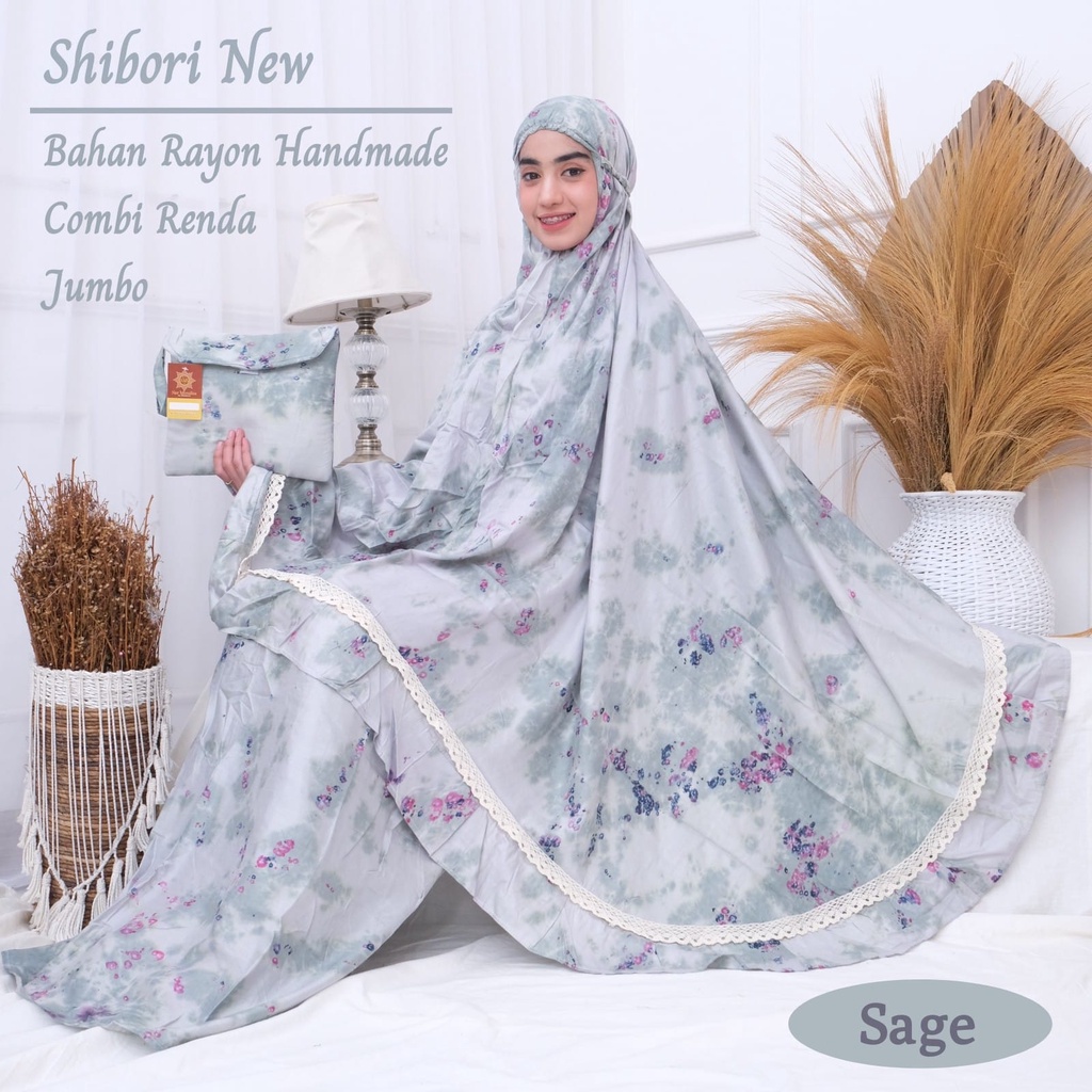 mukena dewasa terbaru motif tiedye rayon jumbo