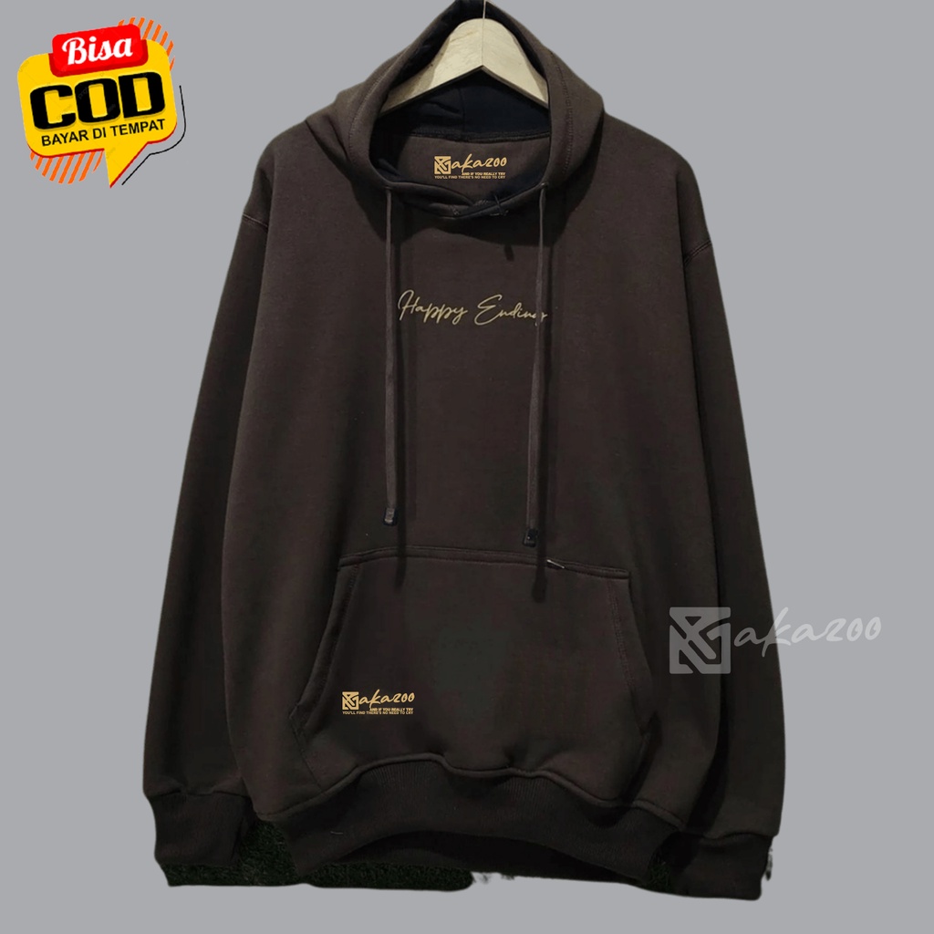 switer pria distro switer cowo jpn style hoodie oversize murah sweater polos coklat xxl unisex premi