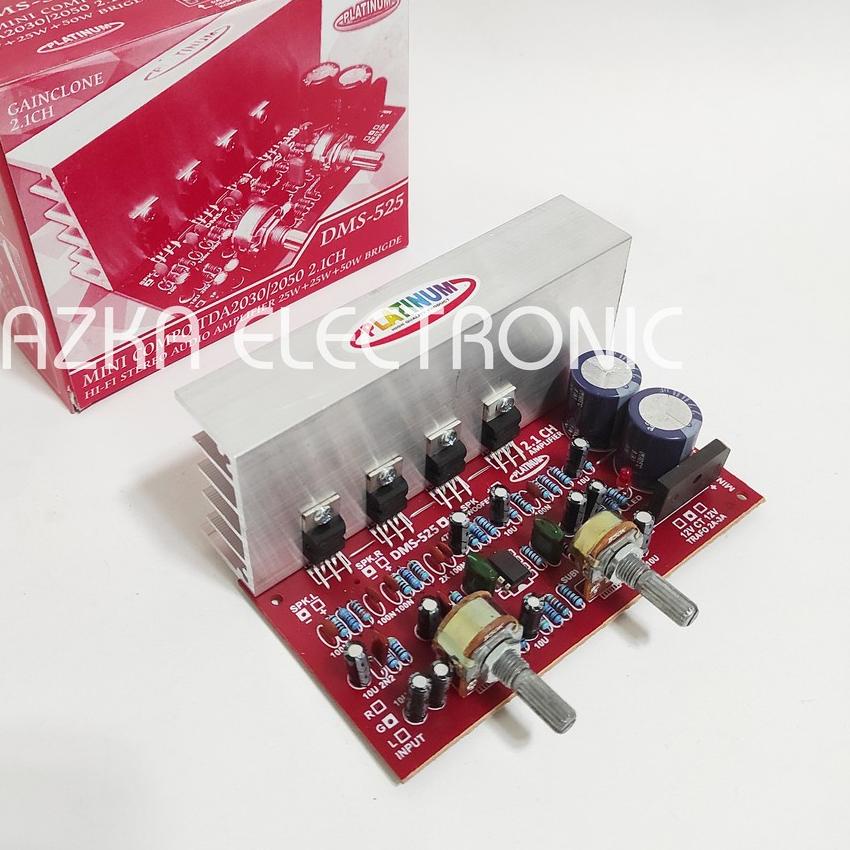 ♫ Kit Power Amplifier Speaker Aktif 2.1 Channel TDA2030 DMS 525 ➶