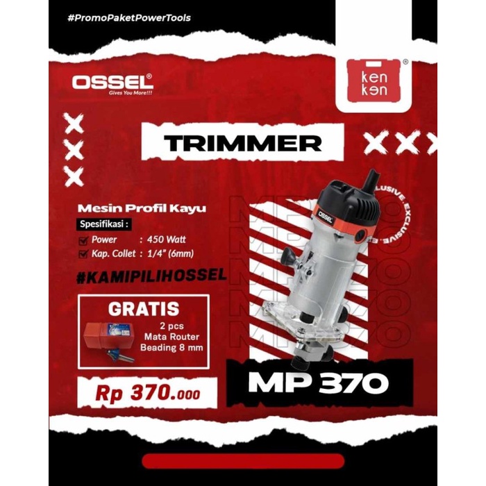 Terlaris Promo Menarik Mesin Trimmer Mp370 Ossel Mesin Profil Kayu Mp370 Ossel