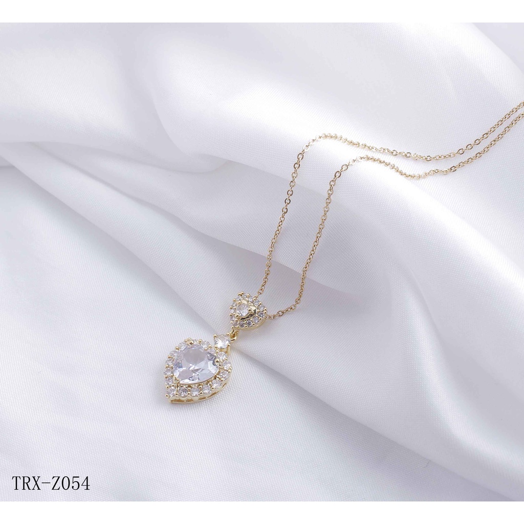 Kalung Titanium Permata Perhiasan Cantik Fashion Jewelery 486/163/054