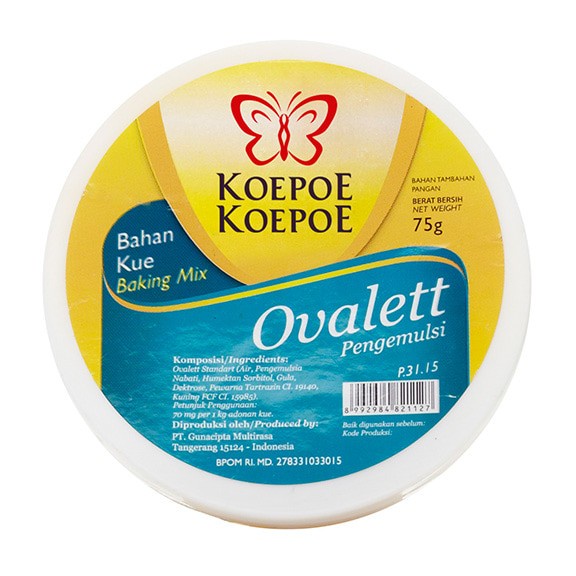 

PENGEMULSI KUE KOEPOE-KOEPOE OVALETT 75GR BAKING MIX