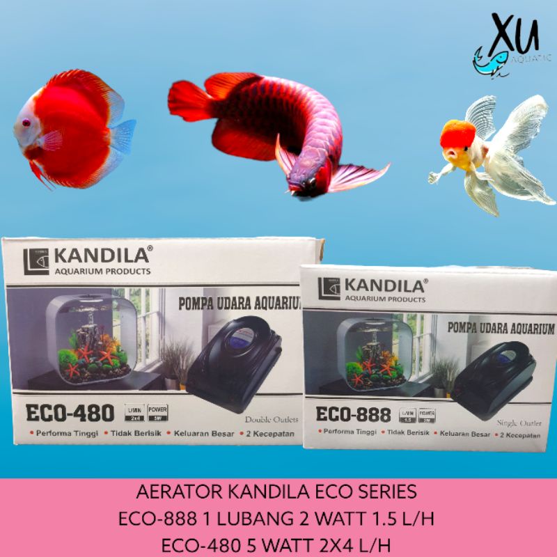 AERATOR 1 LUBANG / MESIN POMPA UDARA 2 LUBANG KANDILA ECO POMPA UDARA AQUARIUM