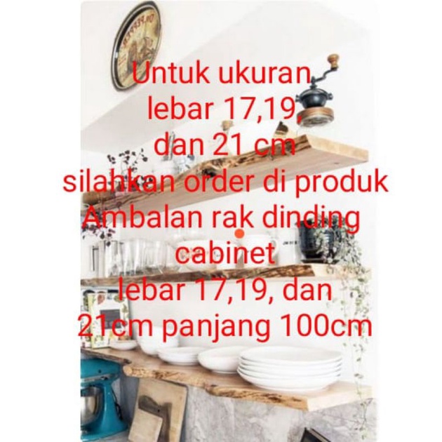 ambalan rak dinding cabinet 100cm