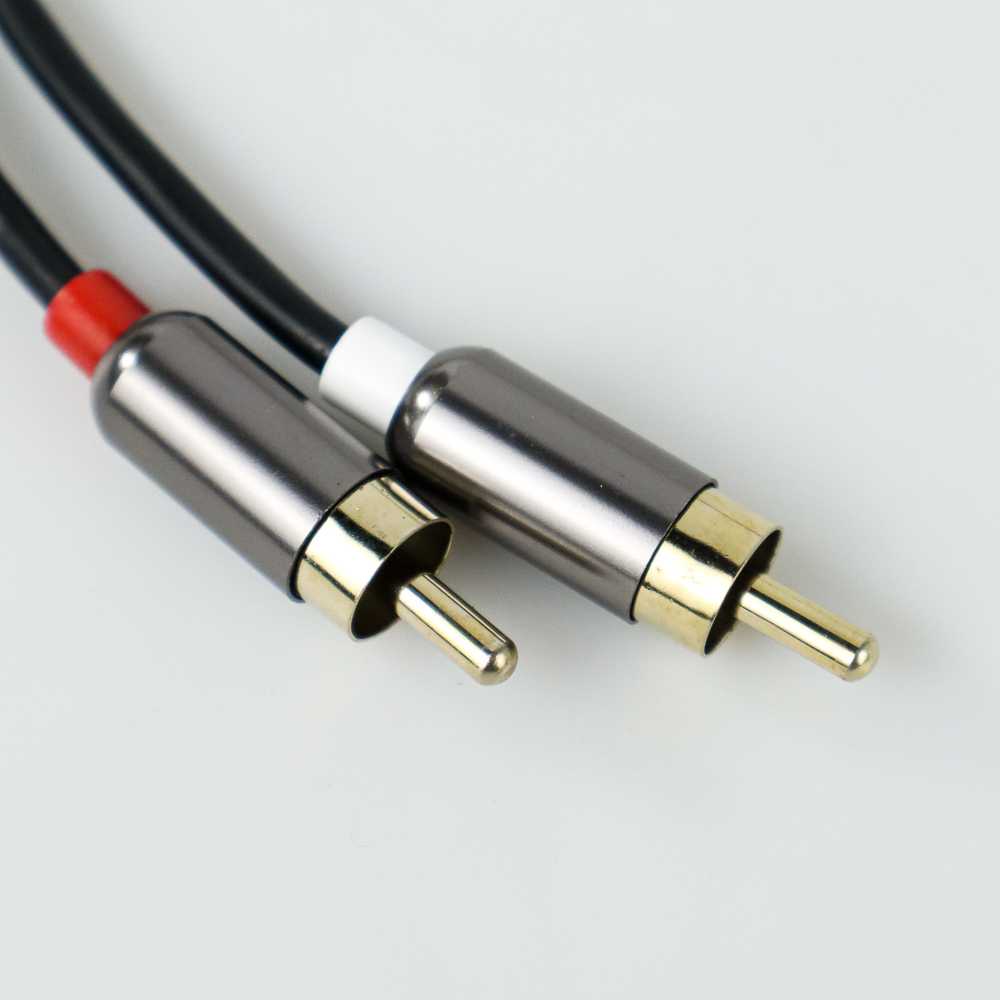 Kabel AUX 3.5mm Male ke RCA Male 100 cm