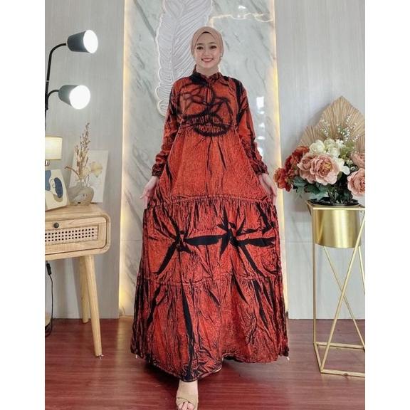 Terbaru gamis kekinian / gamis standar / gamis twill / gamis motif jeans / baju gamis standar / gami