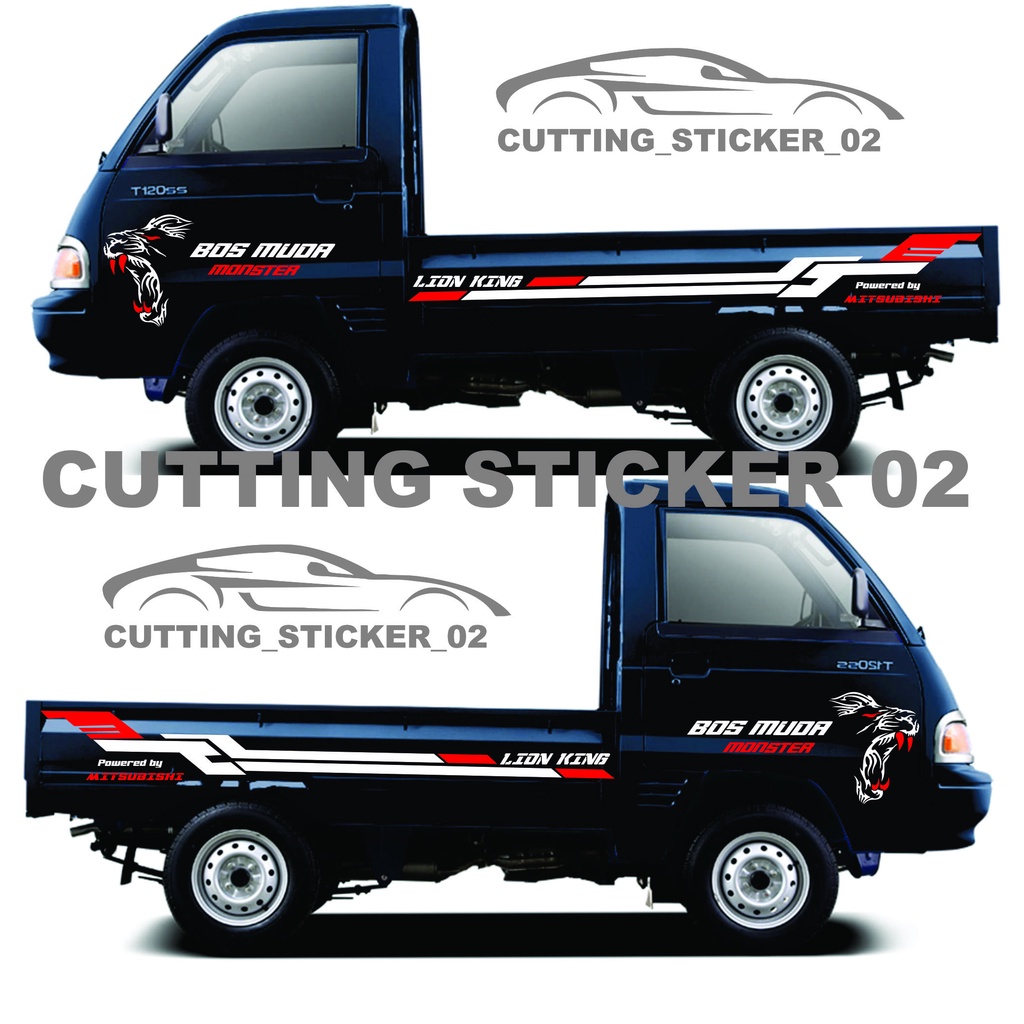 sticker mobil pick up mitsubishi t120 ss sticker mobil l300