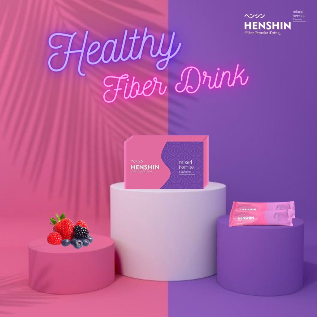 Henshin ヘンシン Powder Drink Rasa Mixed Berries