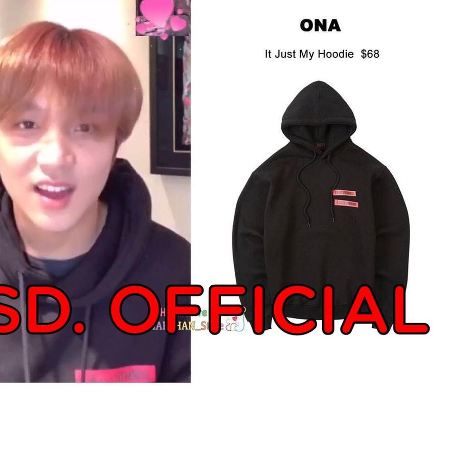 ⅎ Jaket hoodie jumper nct haechan ona it just logo ←