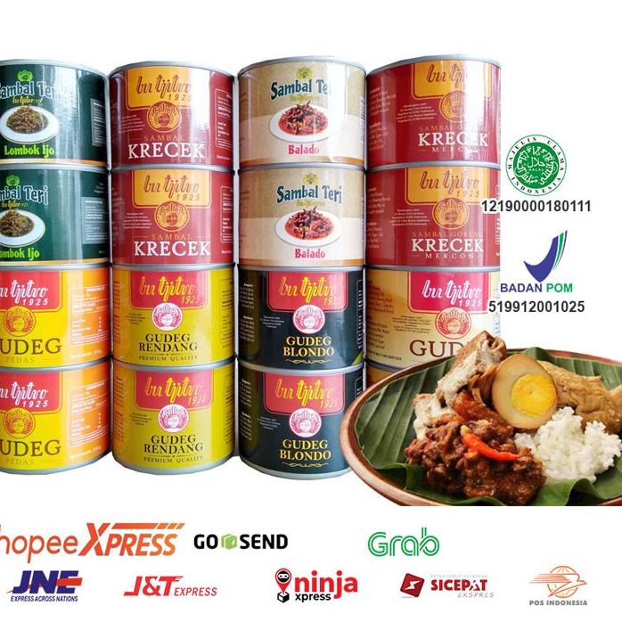 

Cuma disini Paket Komplit Gudeg Kaleng Bu Tjitro | Sambal Krecek | Sambel Teri By Gudeg Bu Tjitro Jogja