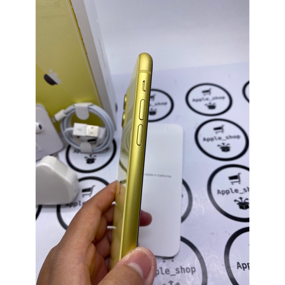 iphone 11 128gb yellow fullset Lcd Original Mulus Bukan Refurbish / Rekondisi